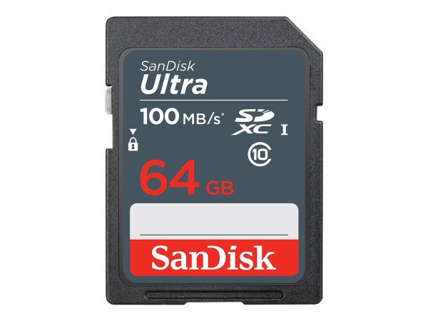 SANDISK Ultra 64GB SDXC Mem Card 100MB/s