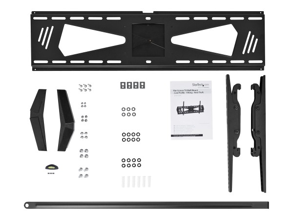 STARTECH.COM Flache Flachbildfernseher Wandhalterung - Kippbar - für 37 bis 70 Zoll TV - Diebstahlsi