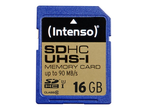INTENSO SD MicroSD Card 16GB Intenso SD-HC UHS-I Professional