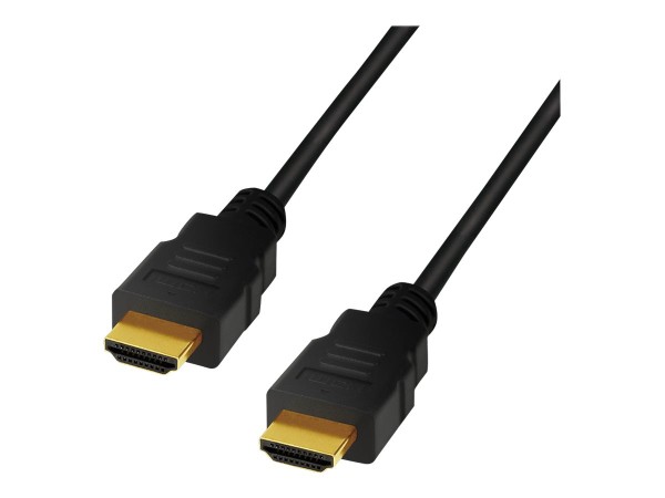 LOGILINK HDMI Anschlusskabel [1x HDMI-Stecker - 1x HDMI-Stecker] 3 m Schwarz