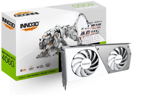 INNOVISION Inno3D RTX4060 Twin X2 OC WHITE 8GB