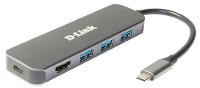 D-LINK DUB-2333 5-in-1 USB-C Hub mit HDMI/Power Delivery