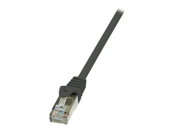 LOGILINK CAT6 F/UTP Patch Cable AWG26 schwarz 0.25m Econ Line