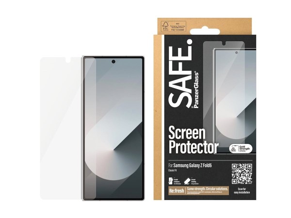 PANZERGLASS SAFE. by ® Displayschutz Samsung Galaxy Z Fold6 - Classic Fit