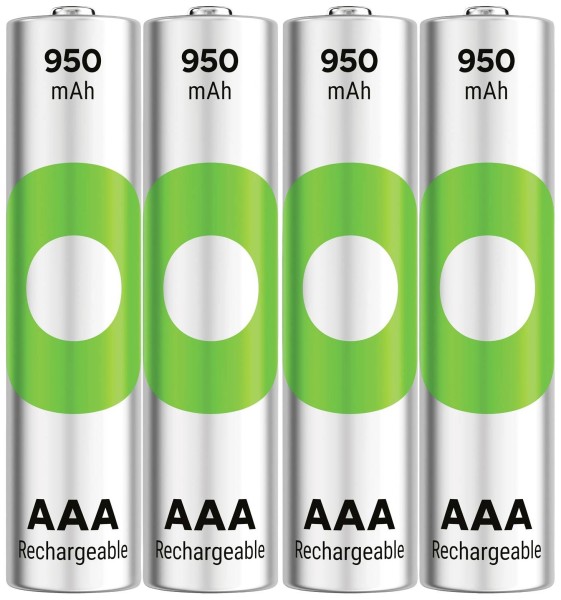 GP BATTERIES 1x4 GP ReCyko NiMH Akku AAA 950mAH, ready to use