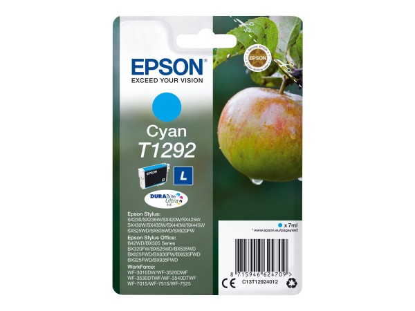 EPSON T1292 L Größe Cyan Tintenpatrone