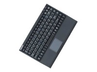 KEYSONIC ACK-540U+ (US), Tastatur, Mini, Touchpad, SoftSkin, USB, US
