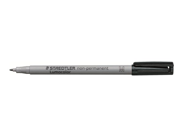 STAEDTLER Lumocolor NonPermanent-Marker 315M, schwarz Strichstärke: 1,0 mm (mittel), Rundspitze, was