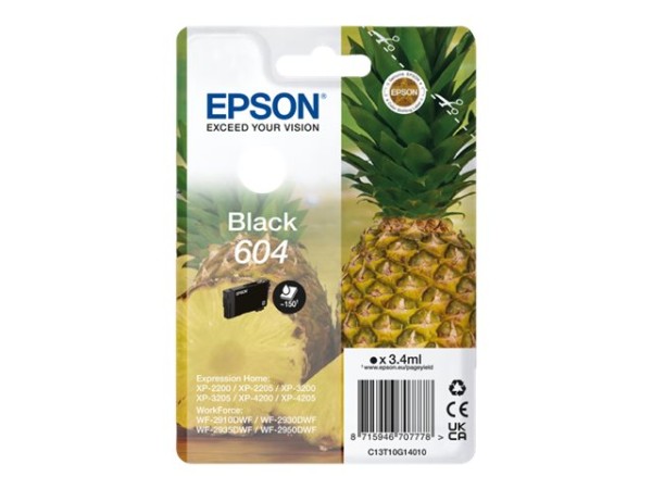 EPSON Ink/604 603 Starfish 3.4ml BK