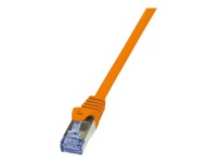 LOGILINK CQ3058S S/FTP Patchkabel Kat.6A PrimeLine orange -   2,00m