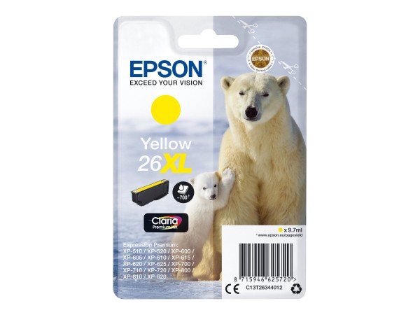 EPSON 26XL XL Gelb Tintenpatrone