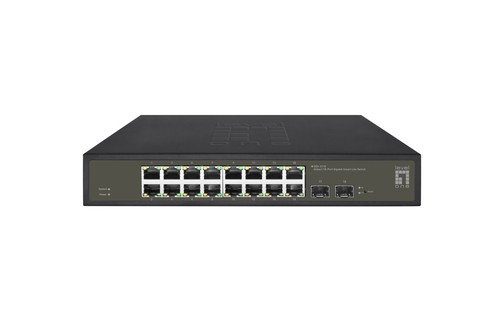 LEVELONE Switch 16x GE GES-2118 2xGSFP 19"