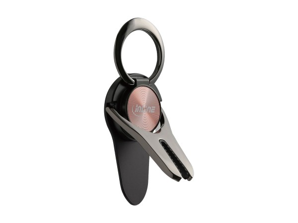 INTOS ELECTRONIC InLine Smartclip 3in1 - Kfz-Halterung/Fingerhalter/Standfuß für Handy - Rosegold (5