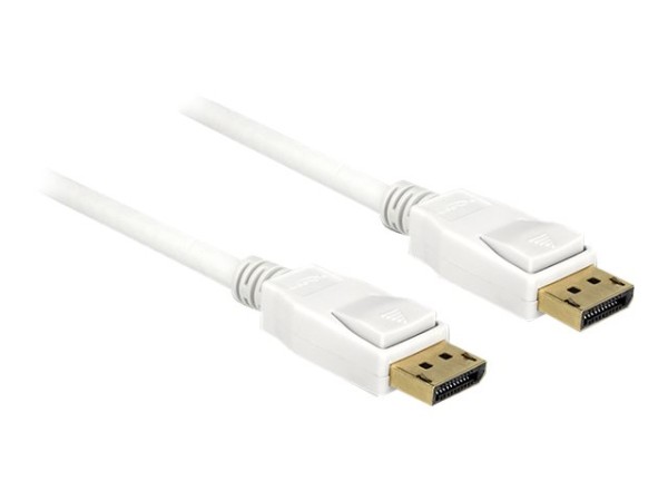 DELOCK Kabel DisplayPort 1.2 Stecker > DisplayPort Stecker 3 m weiß 4K