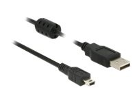 DELOCK Kabel USB 2.0 Typ-A Stecker > USB 2.0 Mini-B Stecker 5,0 m schwarz