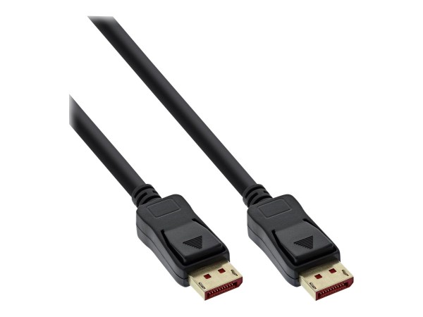 INLINE DisplayPort 1.4 Kabel, 8K4K, schwarz, vergoldete Kontakte, 2m (17202P)