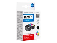 KMP Tinte Kombi-Pack ersetzt Canon PG-545XL, CL-546XL Kompatibel Schwarz, Cyan, Magenta