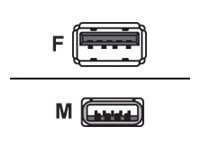 HERWECK Helos Verlängerungskabel, USB 3.0 A Stecker/A Buchse, 1,0m, schwarz  USB 3.0 A St./A. Bu , V
