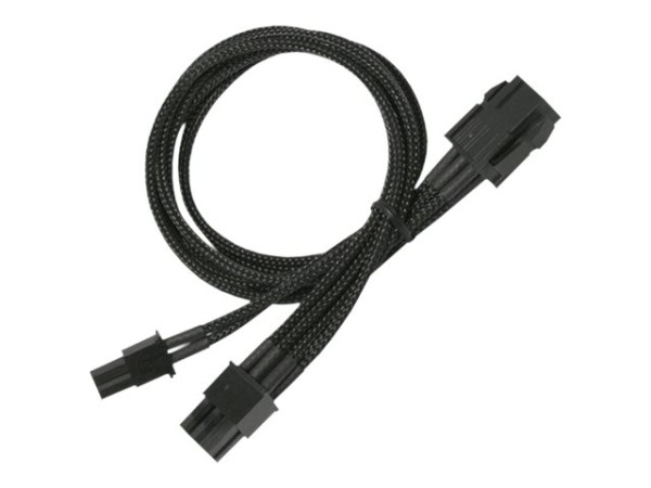 NANOXIA Kabel Nanoxia 6- auf 6+2-Pin, 30 cm, schwarz Single