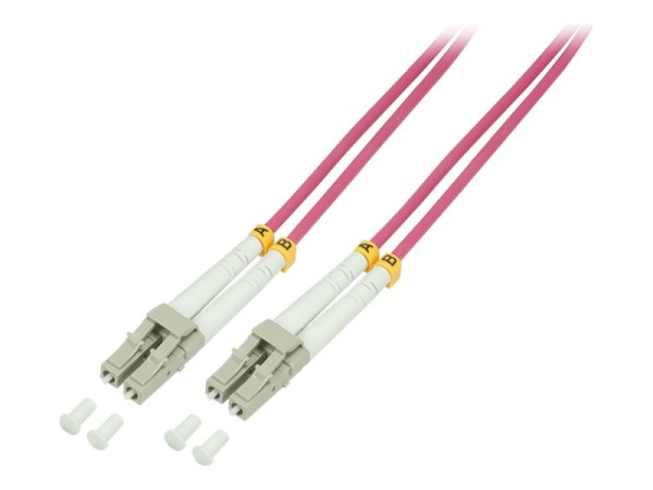 LOGILINK Glasfaser Patchkabel OM4 50/125Á LC-LC 0,5m