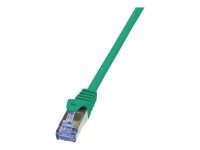 LOGILINK CQ3045S S/FTP Patchkabel Kat.6A PrimeLine grün -   1,50m