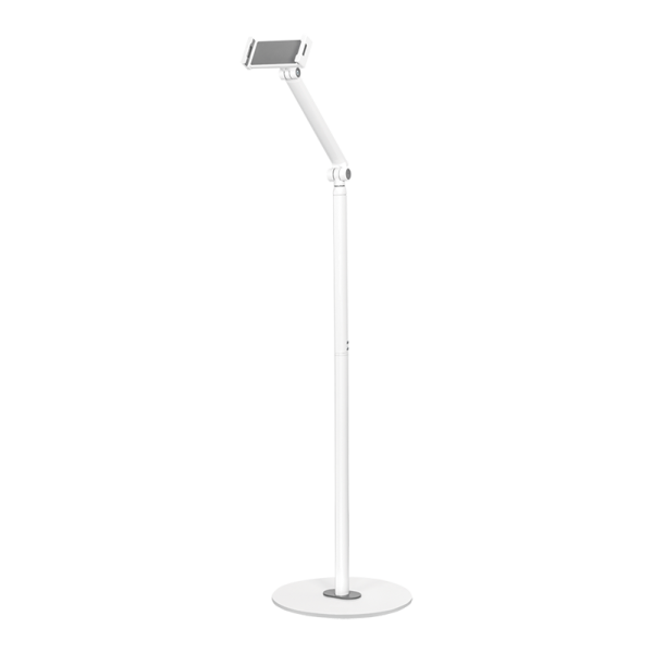 LOGILINK Standfuß für Mobilgeräte, Aluminium/Kunststoff,weiß geeignet für 4.7" (11,94 cm) - 12.9" (3