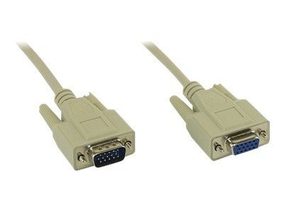 INLINE VGA Verlaengerung 15pol HD Stecker / Buchse 2m