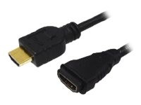 HDMI-Kabel LogiLink Anschl. 19pin St/Bu  2,0 1.4 Gold