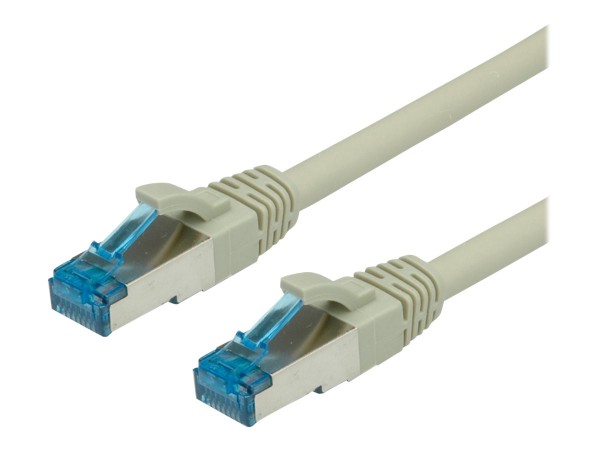 VALUE S/FTP Patchkabel Cat6A grau 0,3m