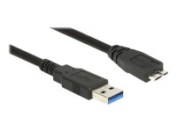 DELOCK Kabel USB 3.0 Typ-A Stecker > USB 3.0 Typ Micro-B Stecker 2,0 m schwarz