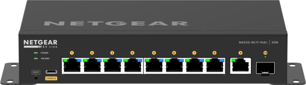 NETGEAR AV Line M4250-9G1F-PoE+ - Switch - L3 - managed - 8 x 10/100/1000 (8 PoE+)