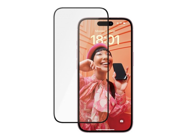 PANZERGLASS Ceramic Protection für iPhone 15 Ultra-Wide Fit mit EasyAligner