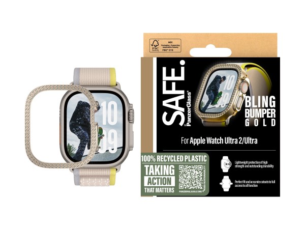 PANZERGLASS SAFE by PG Scrn Bump Gold Watch 45mm (SAFE95914)