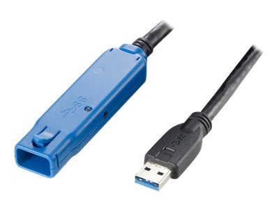 USB Kabel LogiLink A -> A St/Bu 10.00m sw Repeaterkabel