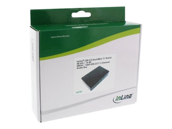 INTOS INLINE USB 2.0 SoundBox 7.1, 48KHz / 16-bit