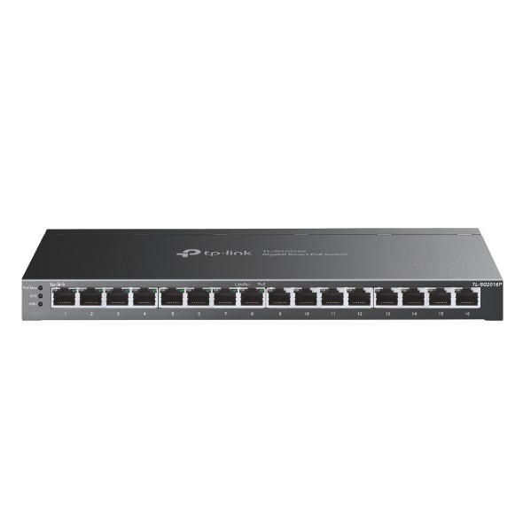 TP-LINK JetStream" 16-Port Gigabit Smart Switch with 8-Port PoE+PORT: 8? Gigabit PoE+ PortsSPEC: 80