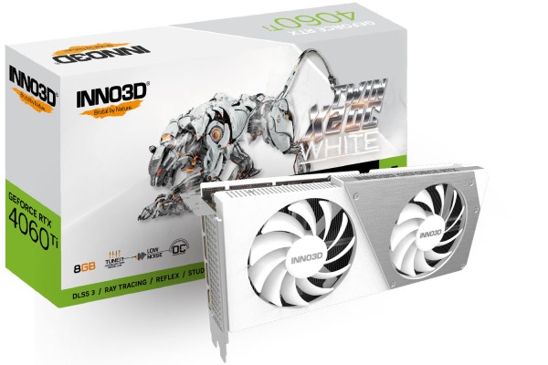 INNOVISION Inno3D RTX4060 TI Twin X2 OC WHITE 8GB