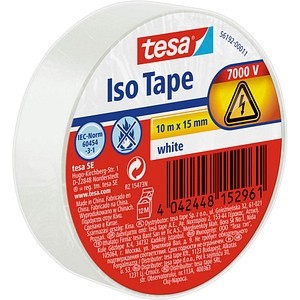 TESA Isolierband 10m 15mm weiß