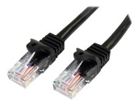 STARTECH.COM Cat5e Patchkabel mit Snagless RJ45 Anschluss - Netzwerkkabel 5m - Schwarz