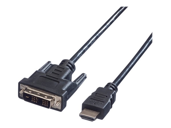 VALUE Kabel DVI (18+1) ST - HDMI ST 2,0m (11.99.5522)