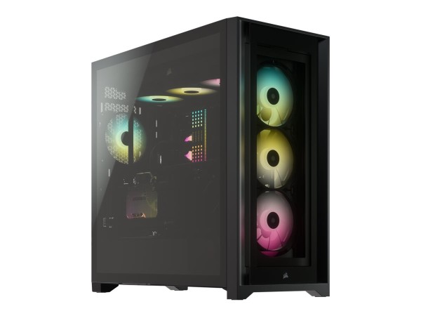 CORSAIR iCUE 5000X RGB Midi-Tower, Tempered Glass - schwarz