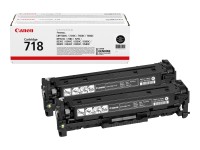 CANON 718 Black 2er Pack Schwarz Tonerpatrone