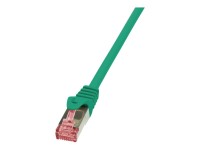 LOGILINK CQ2015S S/FTP Patchkabel Kat.6 PrimeLine grün -   0,25m