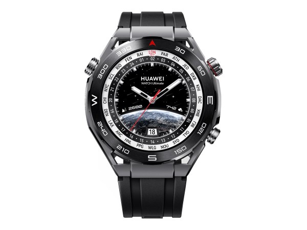 HUAWEI Watch Ultimate - Intelligente Uhr mit Riemen - hydrierter Nitrilkautschuk (HNBR) (55020AGF)