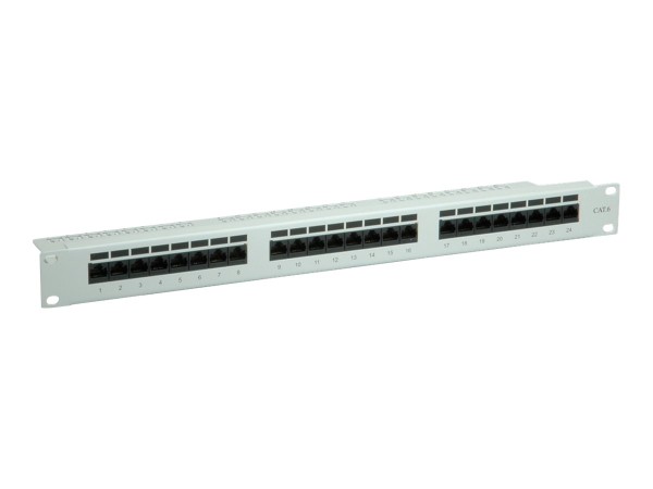 VALUE "VALUE Kat.6 19"" Patch Panel,24P UTP grau"