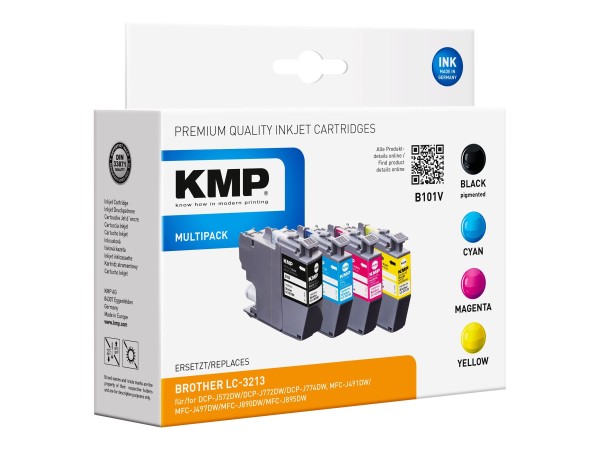 KMP Tintenpatrone ersetzt Brother LC3213BK
