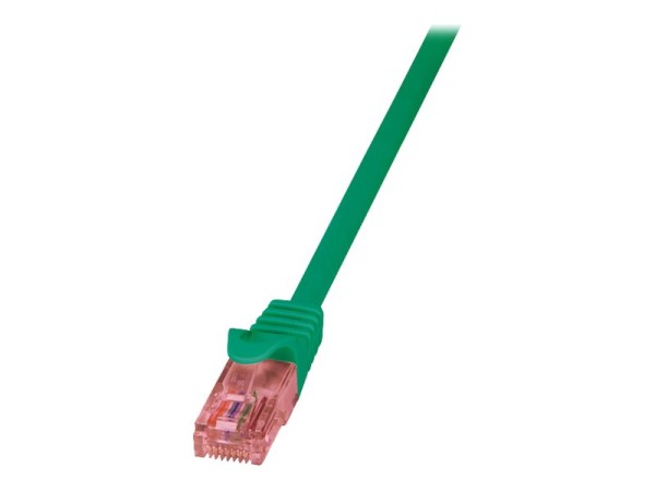 LOGILINK CAT6 U/UTP Patch Cable AWG24 LSZH green 1.00m Prime Line