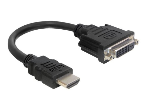 DeLOCK 65327 Adapter HDMI Stecker -> DVI 24+1 Buchse 20 cm