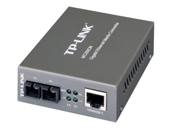 TP-LINK 10/100/1000 Mbps RJ45 to 1000 Mbps Multi-mode SC Fiber Converter