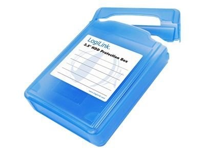 Logilink HD-Schutzbox für 1x 8.9cm (3,5") blau wasseresistent